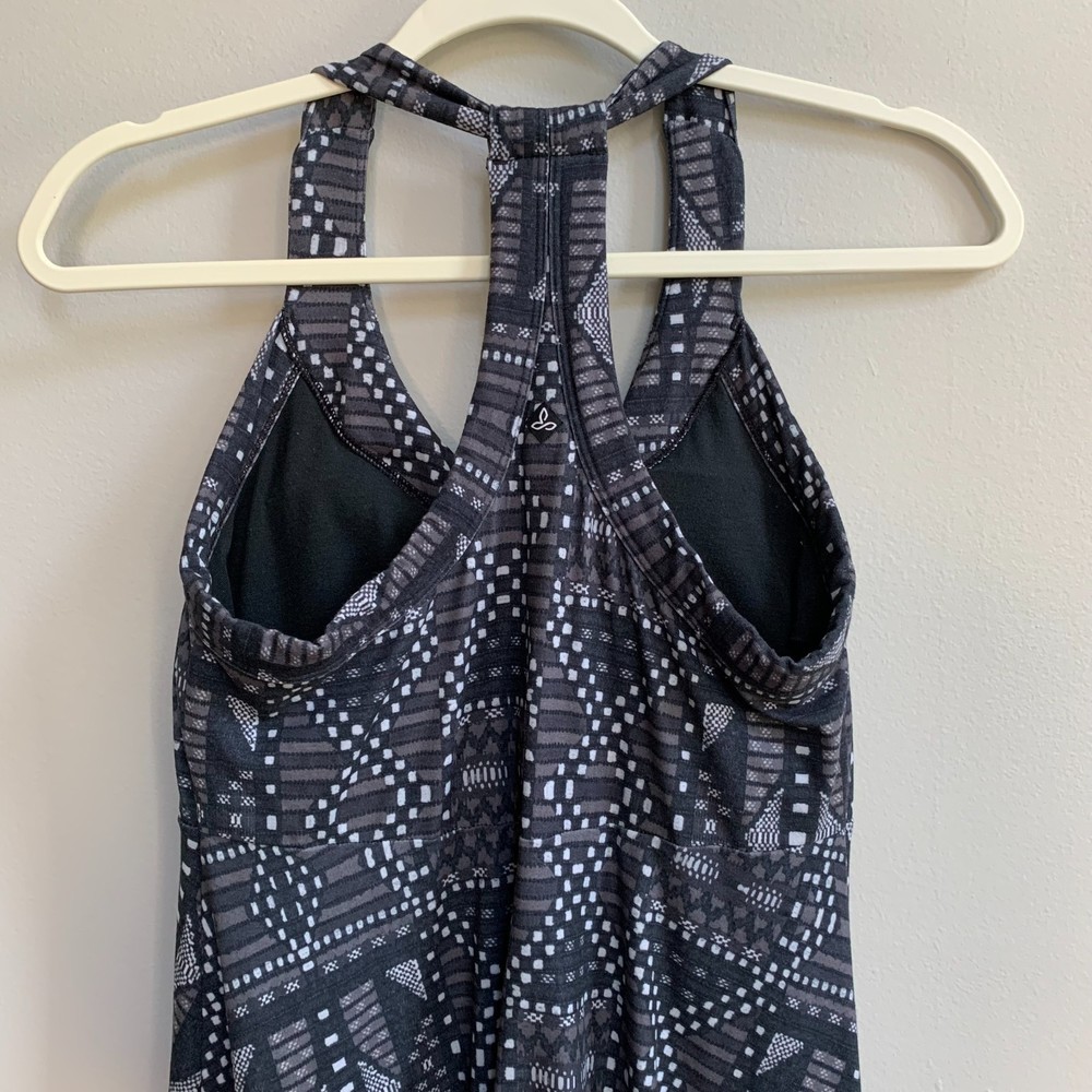 Black Patterned Racerback Dress - Picture 6 of 10